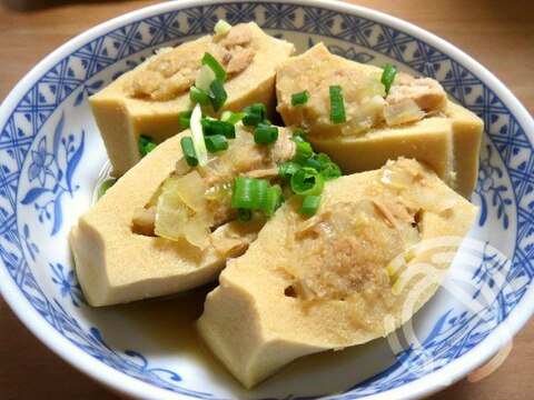 シーチキン高野豆腐詰め